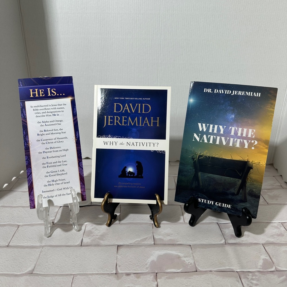 David Jeremiah Why the Nativity Book and Study Guide Set Christian Faith - Picture 1 of 11